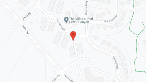 Map of the neighborhood around Red Cedar Canyon Senior Living