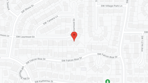 Map of the neighborhood around Blessing House