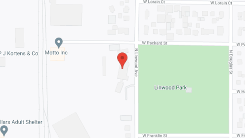 Map of the neighborhood around Linwood Place