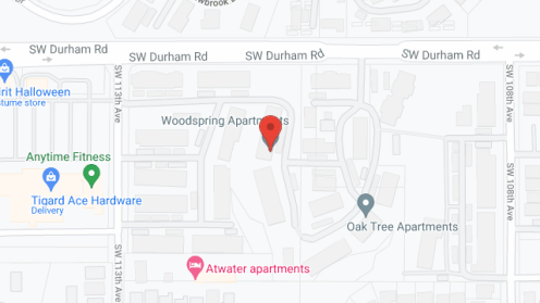 Map of the neighborhood around Woodspring Apartment Home