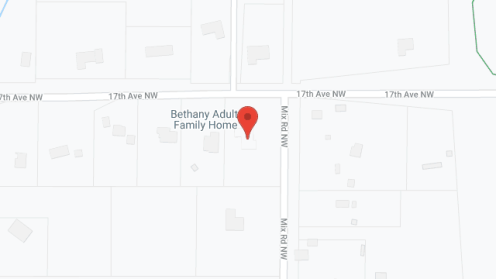 Map of the neighborhood around Bethany AFH