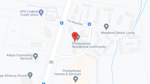 Map of the neighborhood around Presbyterian Residential Community