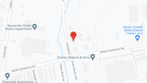 Map of the neighborhood around Riverview Apartments