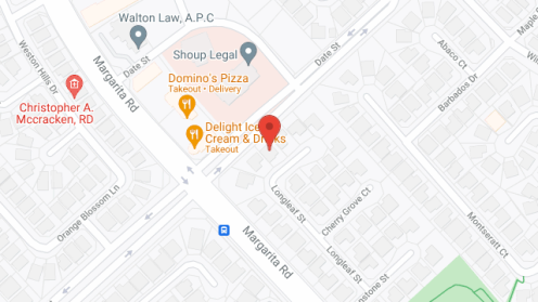 Map of the neighborhood around Gentle Care