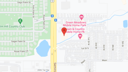 Map of the neighborhood around Royal Oaks Manor