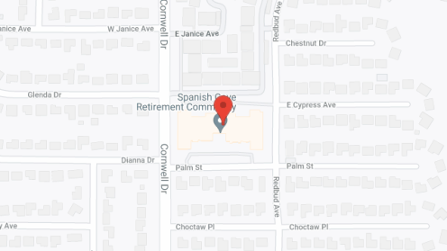 Map of the neighborhood around Spanish Cove Housing Authority