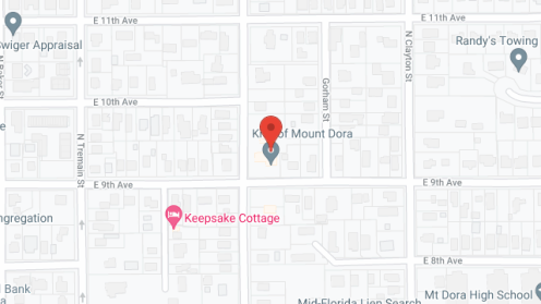 Map of the neighborhood around Kiva of Mount Dora