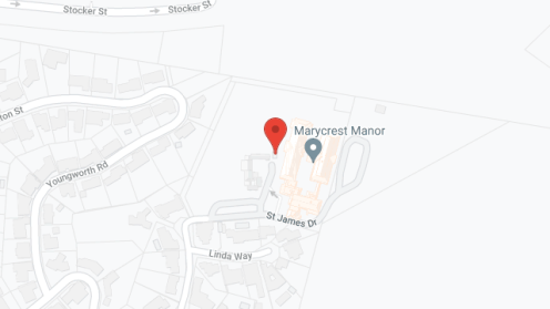 Map of the neighborhood around Marycrest Manor