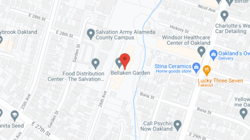 Map of the neighborhood around Bellaken Garden