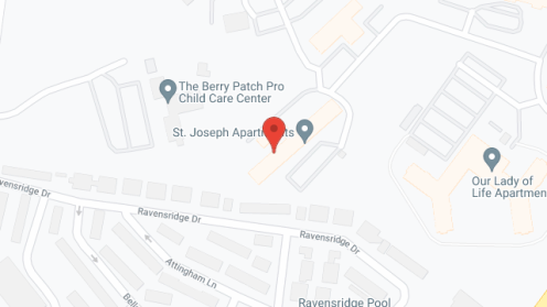 Map of the neighborhood around St Josephs Apartments