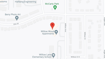 Willow Wood Apts in google map