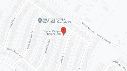 Map of the neighborhood around Copper Canyon Senior Care