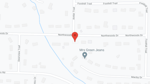Map of the neighborhood around Holly House