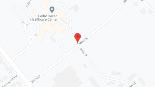 Map of the neighborhood around Avenues Eldercare