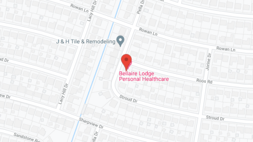 Map of the neighborhood around Bellaire Lodge One