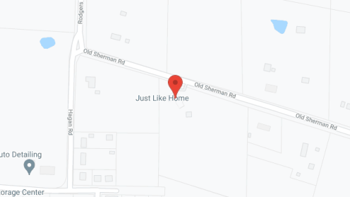 Map of the neighborhood around Just Like Home