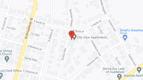 Map of the neighborhood around City View Apartments