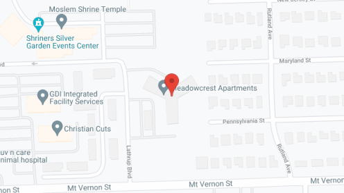 Map of the neighborhood around Meadow Crest