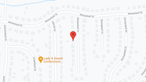 Map of the neighborhood around Winterleaf