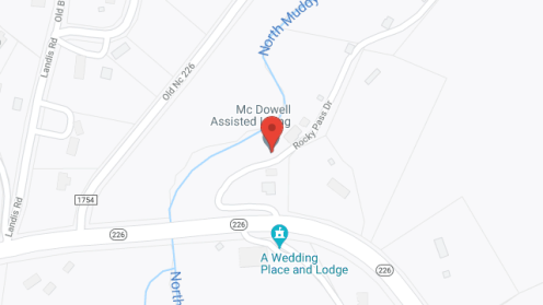 Map of the neighborhood around McDowell Assisted Living