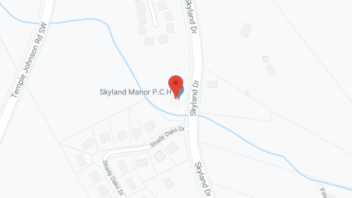 Map of the neighborhood around Skyland Manor PCH
