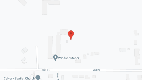 Map of the neighborhood around Windsor Manor - Webster City