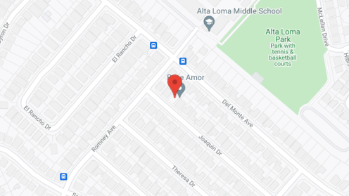 Map of the neighborhood around Bel Amor IV