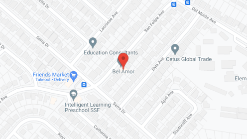 Map of the neighborhood around Bel Amor III