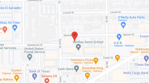 Map of the neighborhood around Com For Care Bellaire I