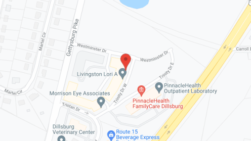 Map of the neighborhood around Schartner House