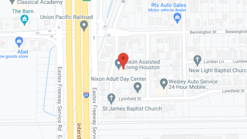 Map of the neighborhood around Nixon Assisted Living of Houston