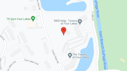 Map of the neighborhood around Towers at Four Lakes