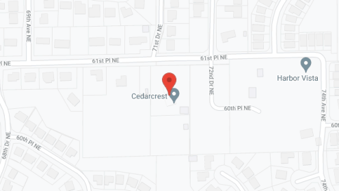 Map of the neighborhood around Cedarcrest Manor