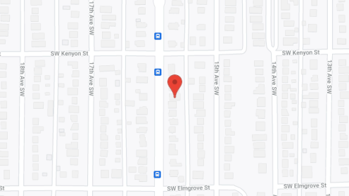 Map of the neighborhood around Grandma's Choice Adult Family Home