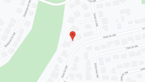 Map of the neighborhood around Blessed AFH, Inc.