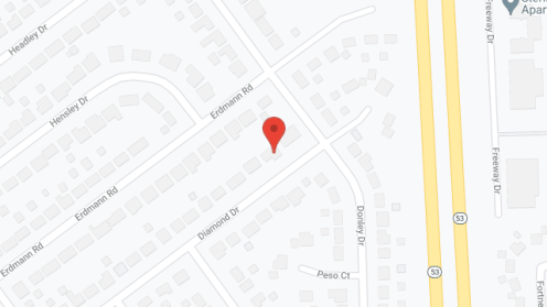 Map of the neighborhood around Diamond House