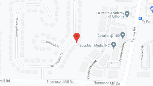 Map of the neighborhood around Diane's House II