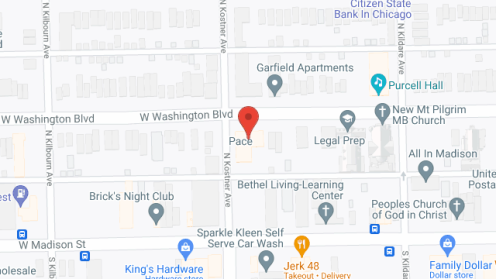 Map of the neighborhood around PACE Senior Residence