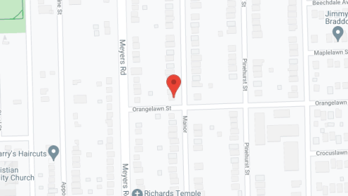 Map of the neighborhood around Manor Arms