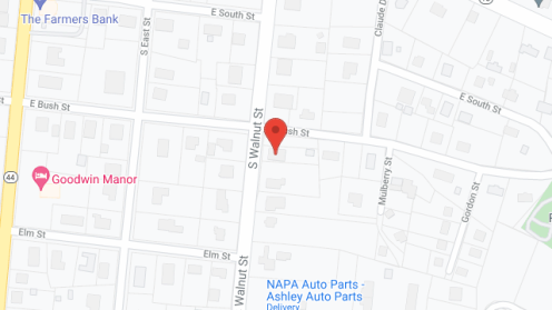 Map of the neighborhood around First Class