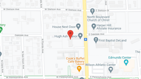 Map of the neighborhood around Hugh Ash Manor