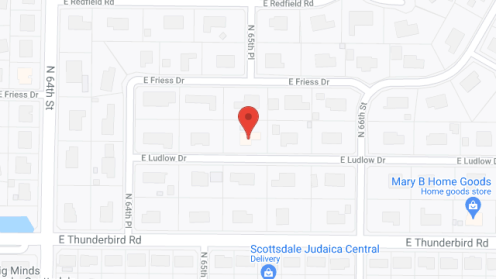 Map of the neighborhood around Ludlow Place
