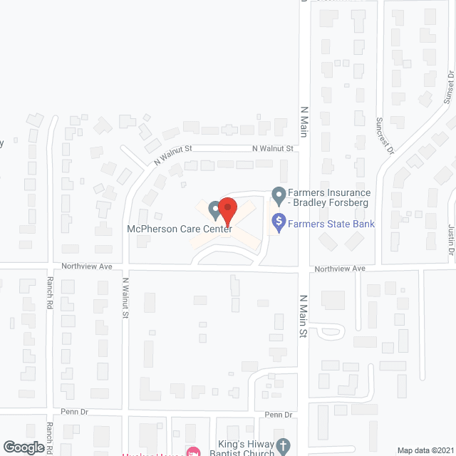 McPherson Health and Rehab in google map