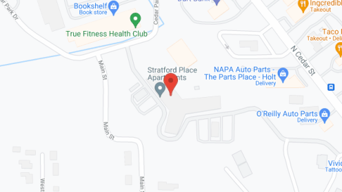 Map of the neighborhood around Delhi Stratford Place