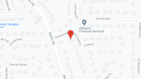 Map of the neighborhood around Creek Circle