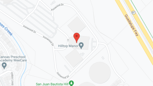 Map of the neighborhood around Hilltop Manor