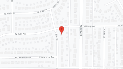 Map of the neighborhood around Daisy House