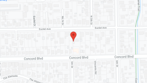 Map of the neighborhood around Oak Garden