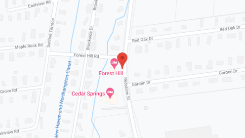 Map of the neighborhood around Forest Hill