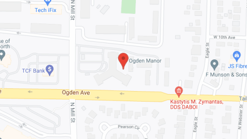 Map of the neighborhood around Ogden Manor